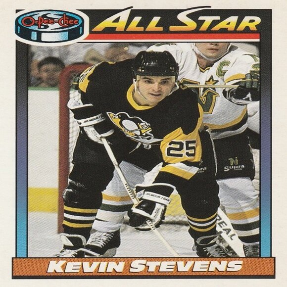 Kevin Stevens Pittsburgh Penguins NHL Hockey Card Collection  - 10 Card Set - Picture 3 of 11